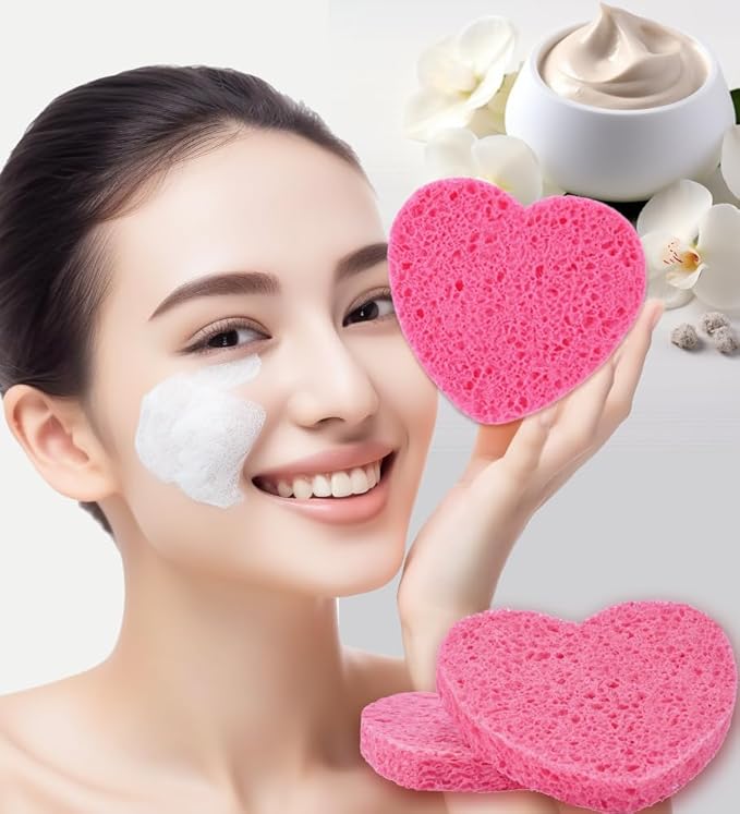 100% Natural Cellulose Face Sponge 50Pcs