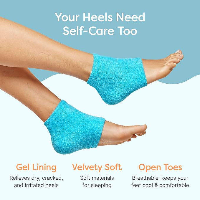 Moisturizing Fuzzy Gel Spa Socks (2 Pairs)