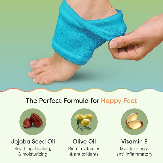 Moisturizing Fuzzy Gel Spa Socks (2 Pairs)