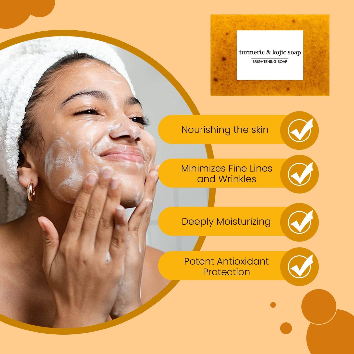 Turmeric & Kojic Acid Face & Body Soap