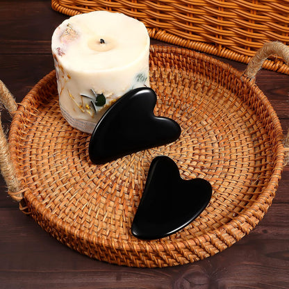 Gua Sha Natural Heart-Shaped Facial Tool
