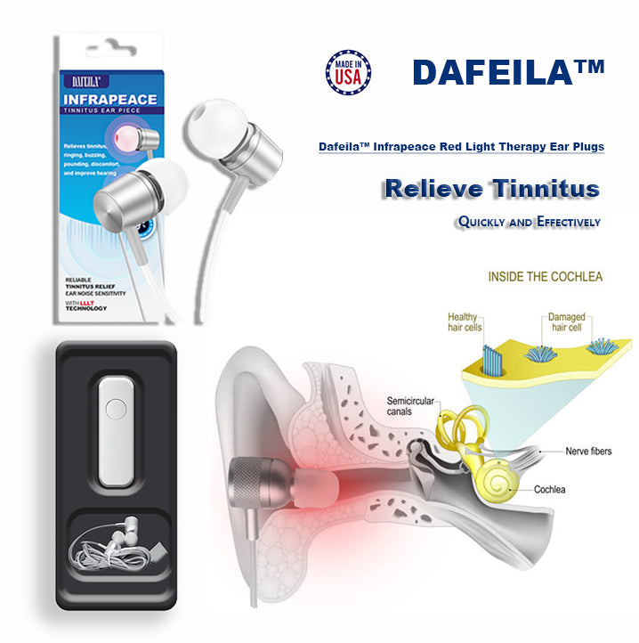 DAFEILA™ INFRAPEACE -Red Light Therapy Ear Plugs🔊