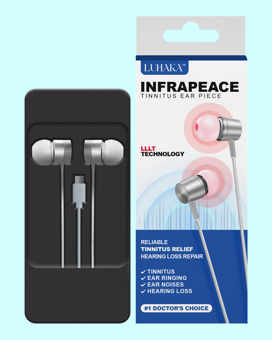 LUHAKA™ Infrapeace Red Light Therapy Ear Plugs (Major Deals)