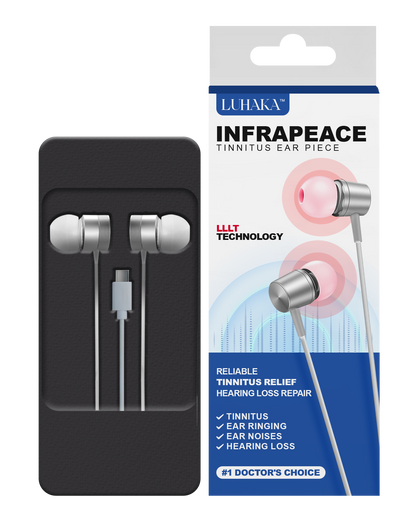 LUHAKA™ Infrapeace Red Light Therapy Ear Plugs (Major Deals)