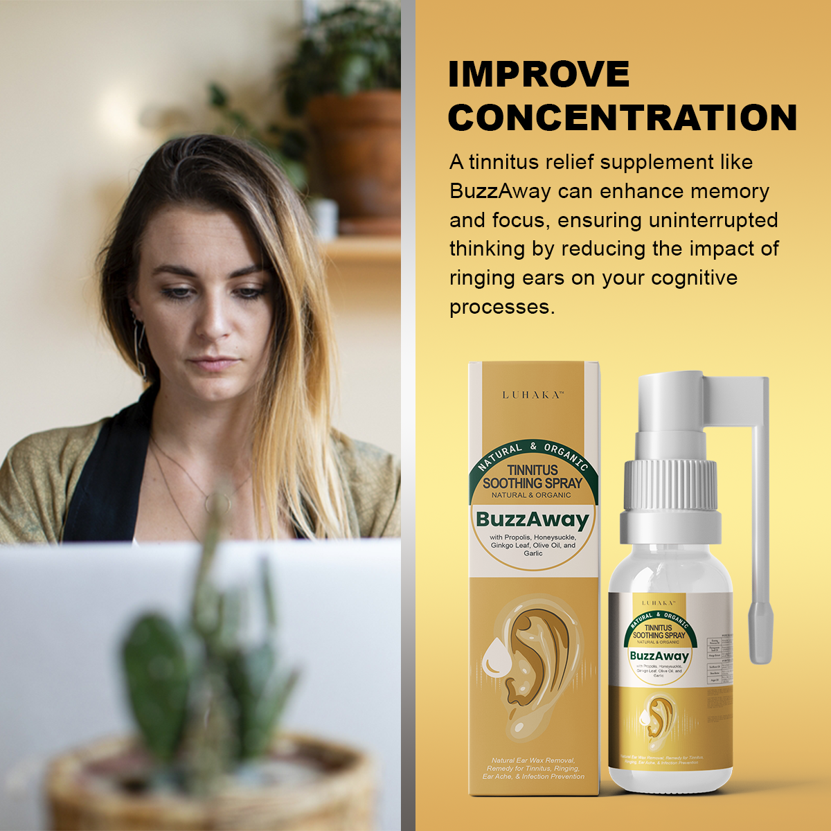 Luhaka™ BuzzAway Propolis Tinnitus Soothing Spray❤️