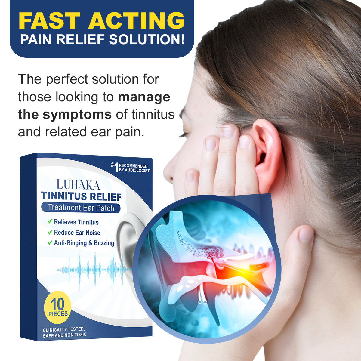 Luhaka™ Tinnitus Relief Treatment Ear Patch (Extensive Offer)