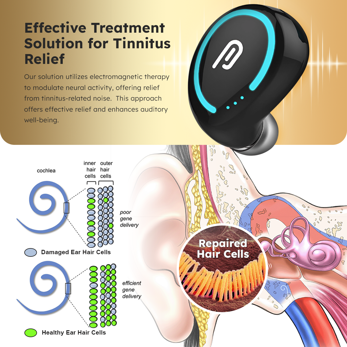 Dafeila™ AuricEase ElectroMagnetic Tinnitus Therapy 💖