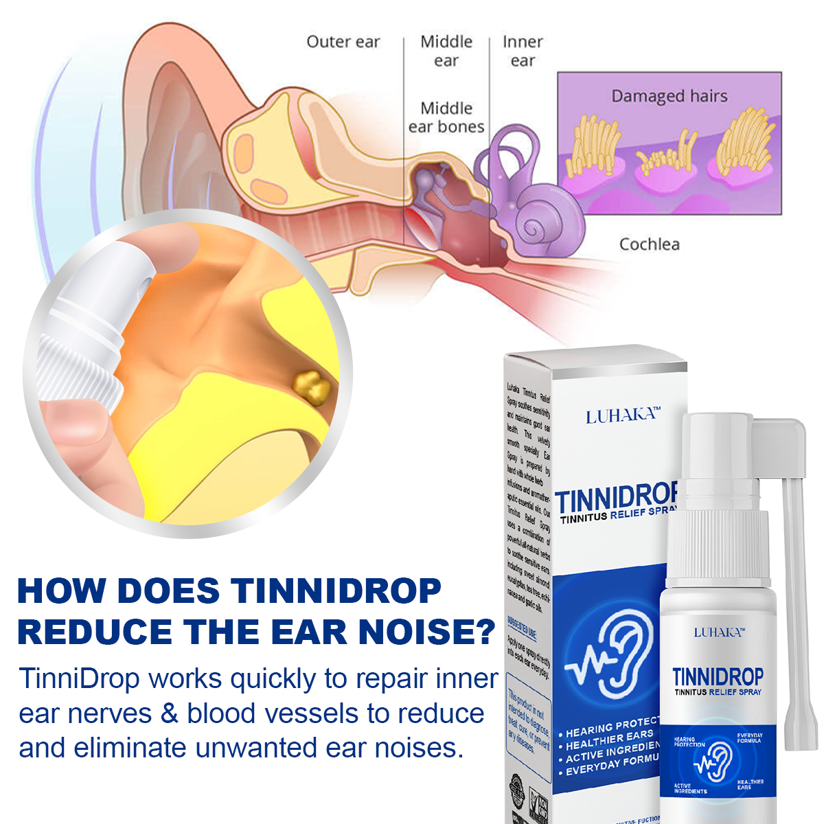 Luhaka TinniDrop Tinnitus Relief Spray🏖️