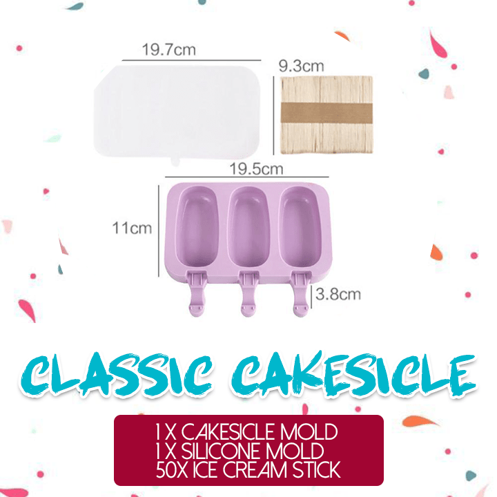 Classic Cakesicle & 50pcs x Ice Cream Sticks