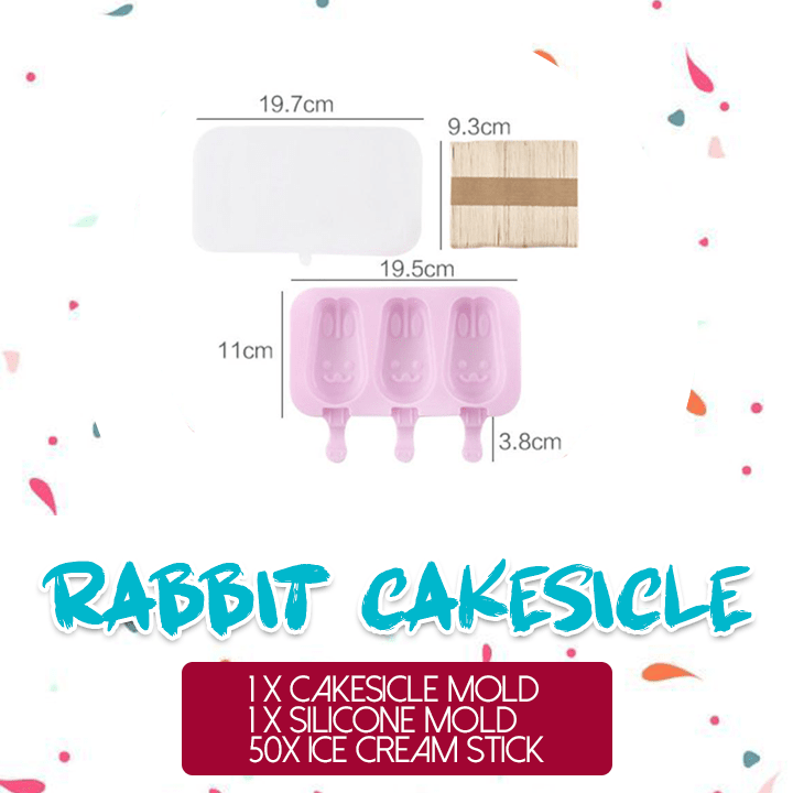 Rabbits & 50pcs x Ice Cream Sticks